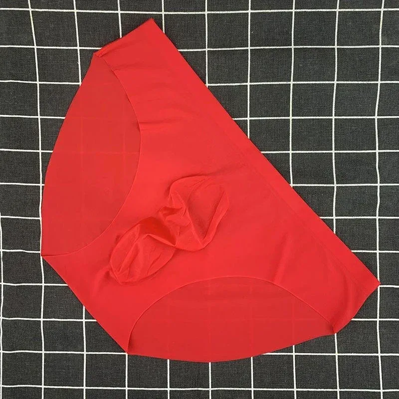 Ultratunna ispåse underkläder Halvtransparenta U konvexa trosor män Låg midja Smal Sexiga underkläder Stretch Jockstrap Trosor