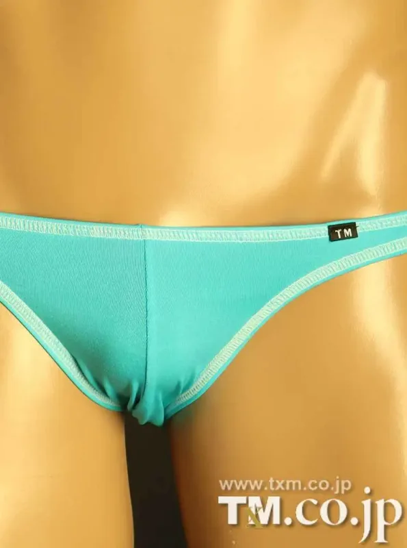 Sexy Male Big Pouch Briefs Contrast Color Binding Edge Low Waist Silky Smooth Candy‑colored Men Daily Intimate Underwear Panties