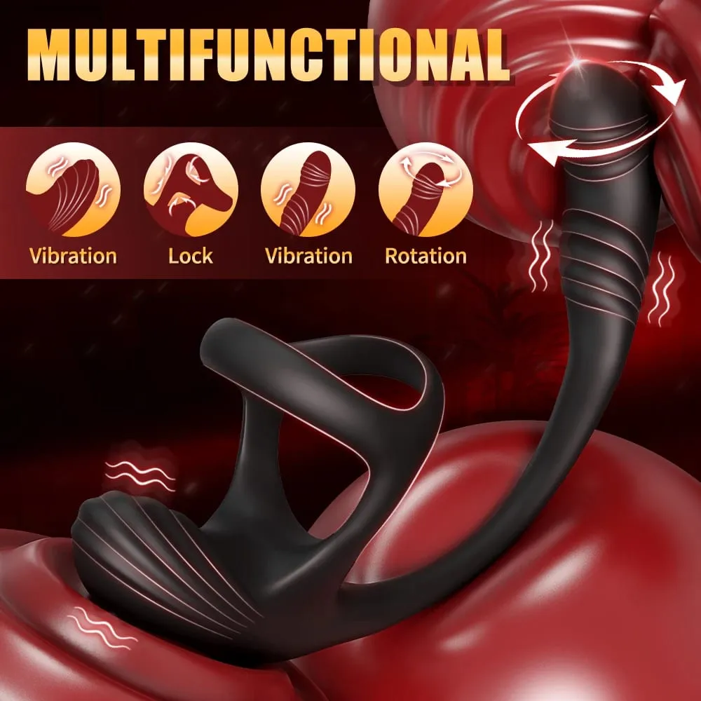 Vibrating Butt Plug Prostate Massager APP Control Cock Ring Penis Ring Sex Toys for Men Couples Adult 18+ — image 3