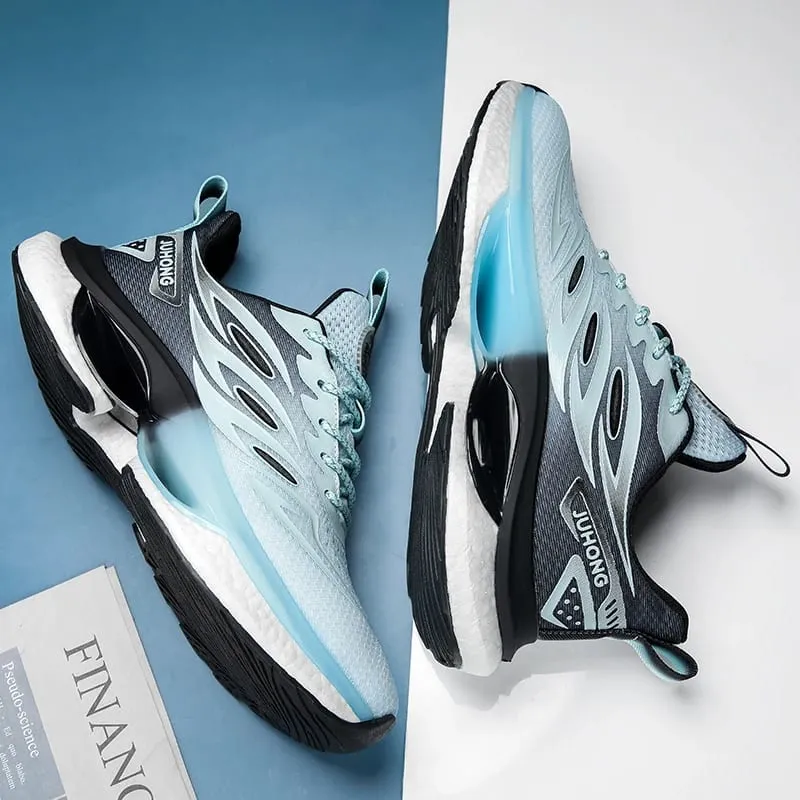 Men Lightweight Running Shoes Breathable Cushion Sport Sneakers Non‑Slip Woman Athletic Training Jogging Walking Tennis Shoes