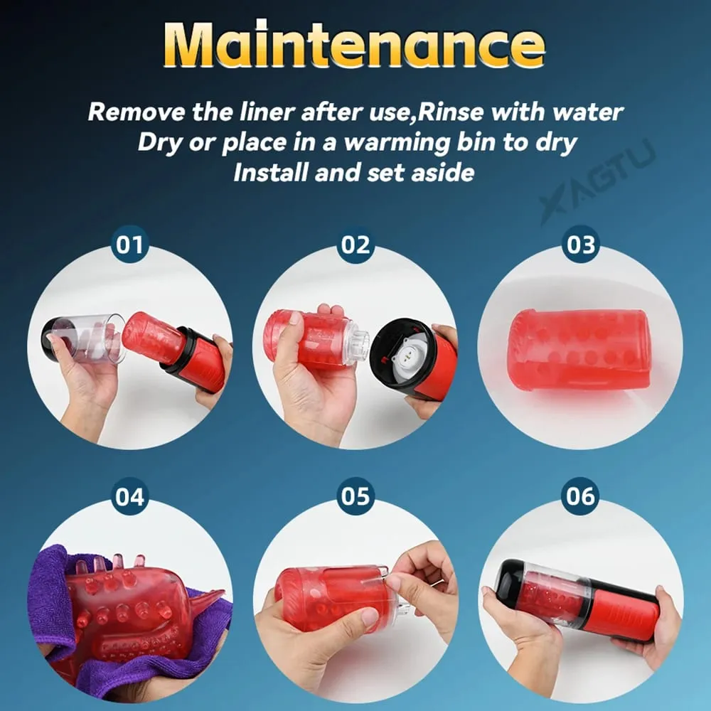Automatic Male Masturbator Telescopic Rotation Men Masturbation Cup LCD Digital Simulation Blowjob Masturbator Sex Toy for Men