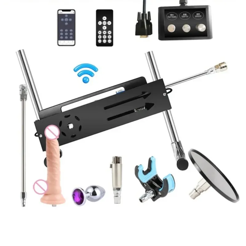 70W/120W/200W Power Sex Machine Silent Adults Masturbation Vac-u Lock Sex Machine With Dildo for Women Sex Toys