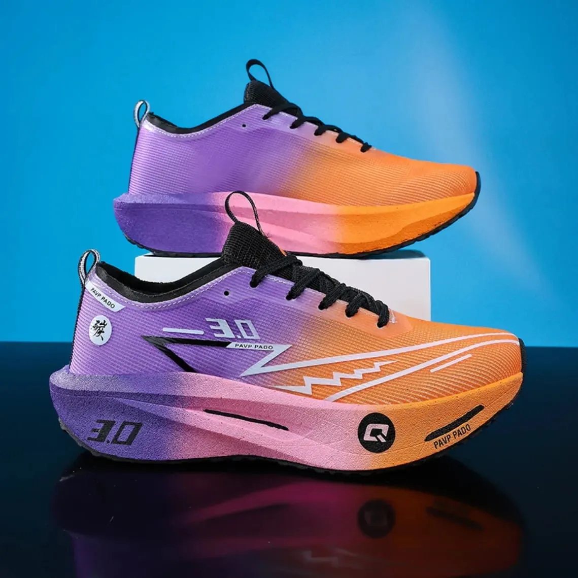 Carbon Plate Marathon Running Shoes Men Women Breathable Lightweight Shock Absorbing Non Slip Sports Athletic Sneakers New