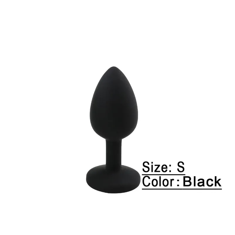 S/M/L Soft Silicone Anal Plug Mini Erotic Butt Plug Sex Toy for Beginner Men Women Gay Couples Prostate Stimulator Anal Sex Toy