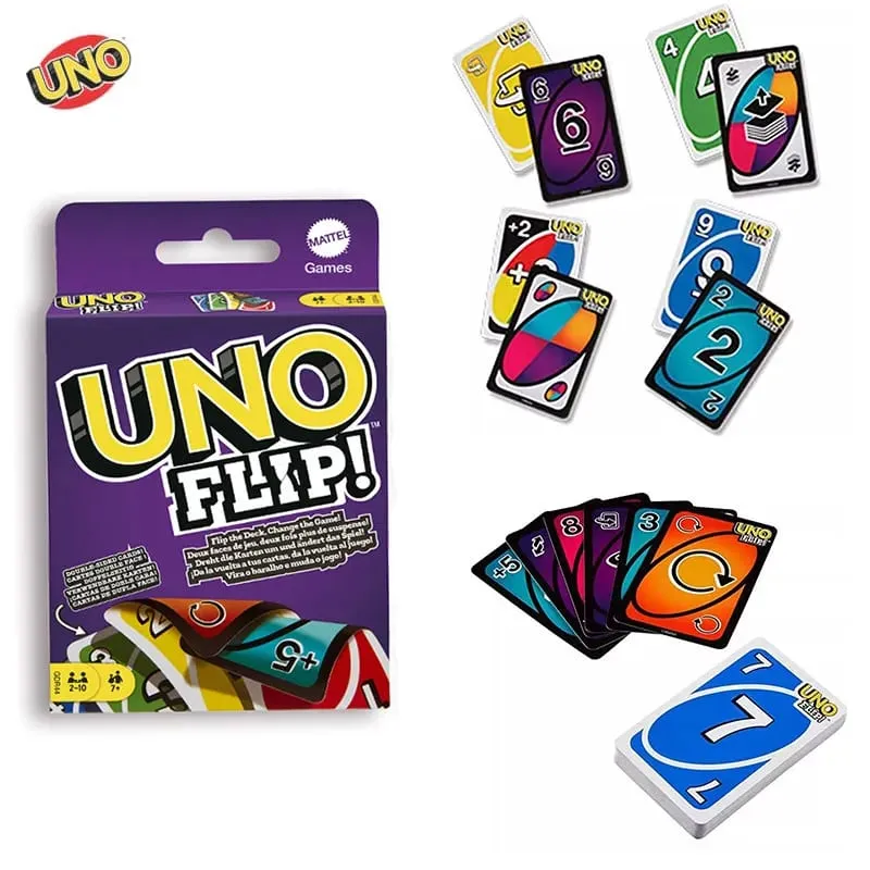 Mattel Games UNO Flip! Toy Game Board Game Cards Hot Wheels No Mercy Super Mario Toy Story DOS Minecraft Elite F1 Collectible