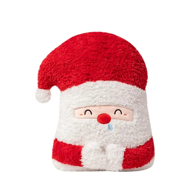 Christmas Back Pillow Gingerbread Man Sofa Cushion Pillow Christmas Santa Elk Snow Man Plush Toy Kid Christmas Birthday Gift