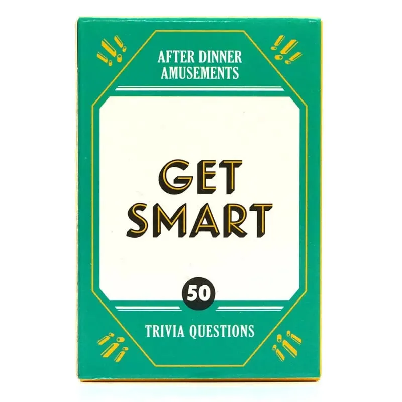 Multi-Themed Dinner Party Mini Card Game Portable Travel Party Games Trivia Riddles & Conversation Starters for Adults & Kids