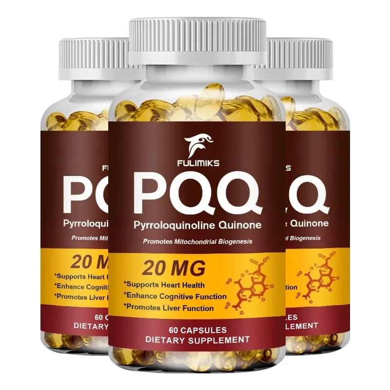 PQQ Capsules 20 mg with Bacopa Monnieri & ALA Supports Mitochondrial Function Stress Management Heart Health & Brain Energy