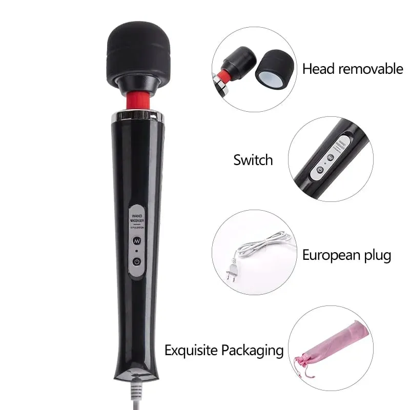 Vibrador AV para mulheres, brinquedos sexuais adultos, varinha mágica poderosa, estimulação do ponto G, massageador, vibradores de clitóris, brinquedos sexuais para mulheres, masturbação