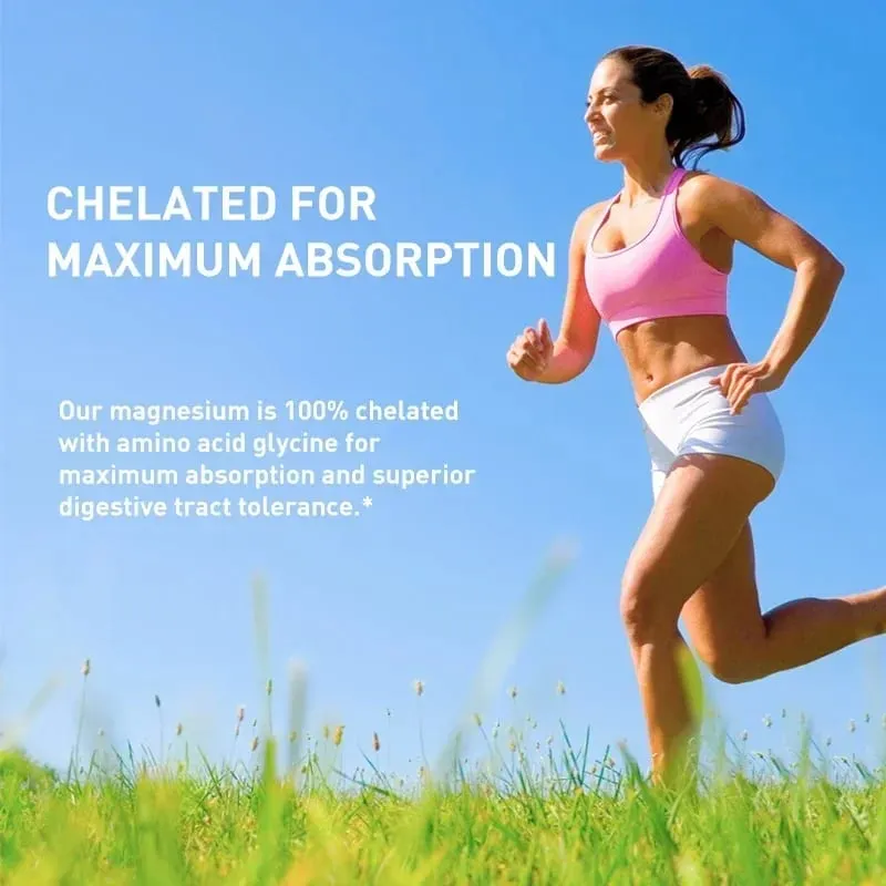 Magnesium Glycinate - Support Nerve Heart and Muscle Health Helps with Stress Sleep Quality Support Muscles Recovery