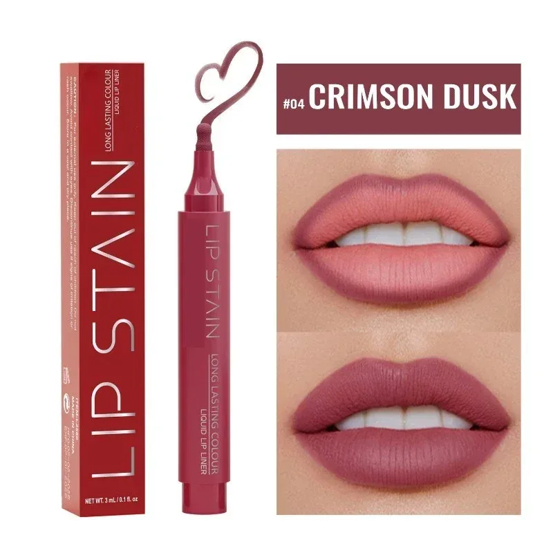 6 Colors Liquid Lip Liner Pencil Long Lasting Nude Lipstick Matte Lip Liner Stick Non-stick Cup Natural Lips Contour Pen Makeup
