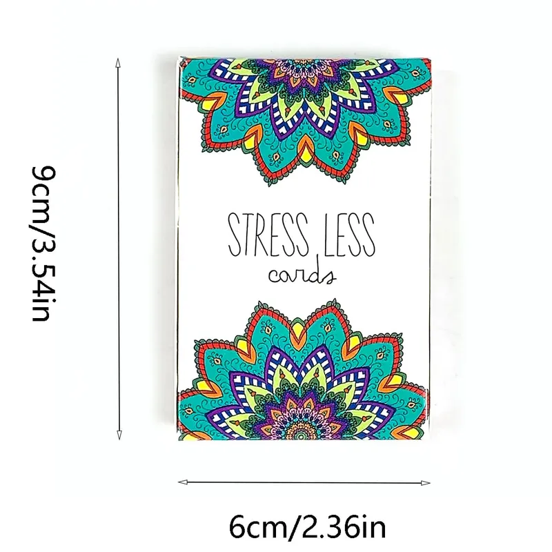Sunny Present Stress Less Cards Helps Relieve Stress And Anxiety Cards Game Perfect For Halloween Christmas New Year Gifts