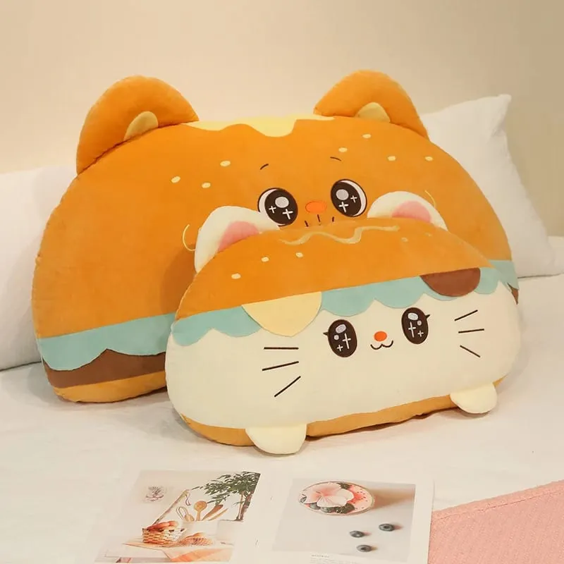 Hamburger Plush Cushion 58/88cm Stuffed Pillow Kawaii Sofa Bed Seat Decor Cushion Adorably Home Decor Toys Birthday Gifts — image 2