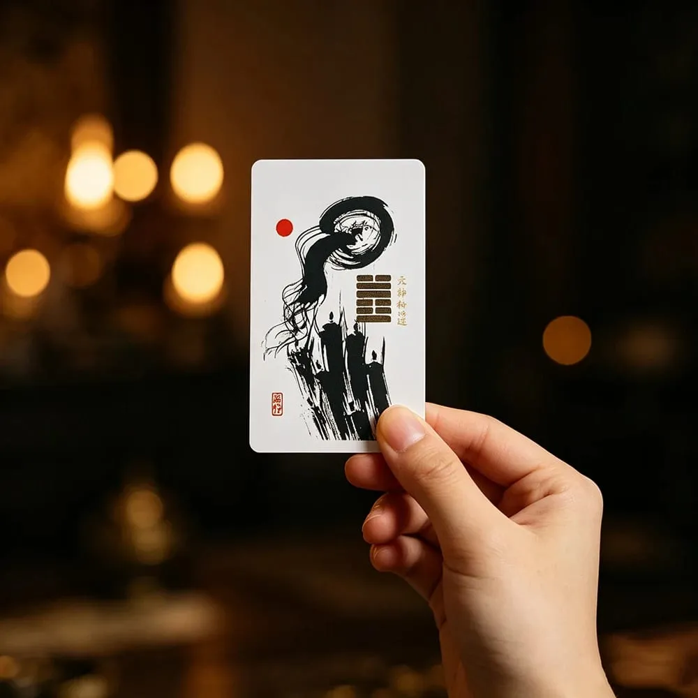 I Ching Tarot Cards Wisdom Of China A 64 Oracle with Ink Painting Art English Visions Divination Edition Borad Game Card Game — image 5