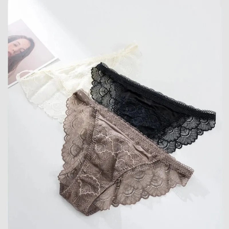 Birdtree Real Silk Bra Brief Set Women Triangle Cup Underwear Low Waist Brief Lace Elegant Sets 2026 Spring New A61815JF