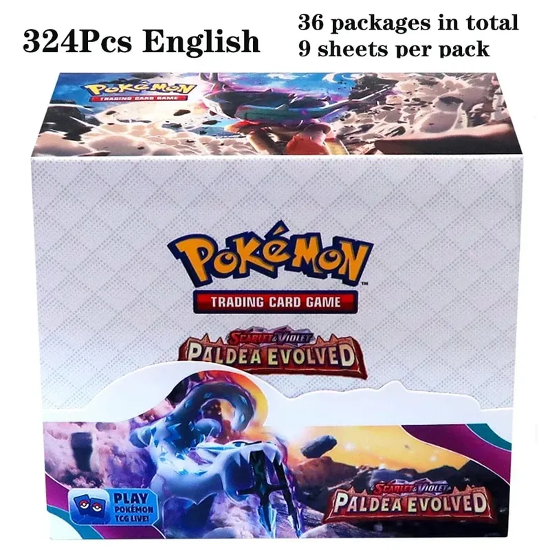 324 pièces Pokemon TCG: épée et bouclier tempête obligations Booster boîte jeu de cartes à collectionner carte Pokemon enfants jouets jeu de société