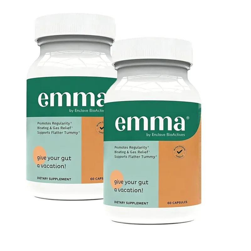 Gut health relief supplement supports leaky gut and digestive system relieves constipation bloating and gas 60 capsules
