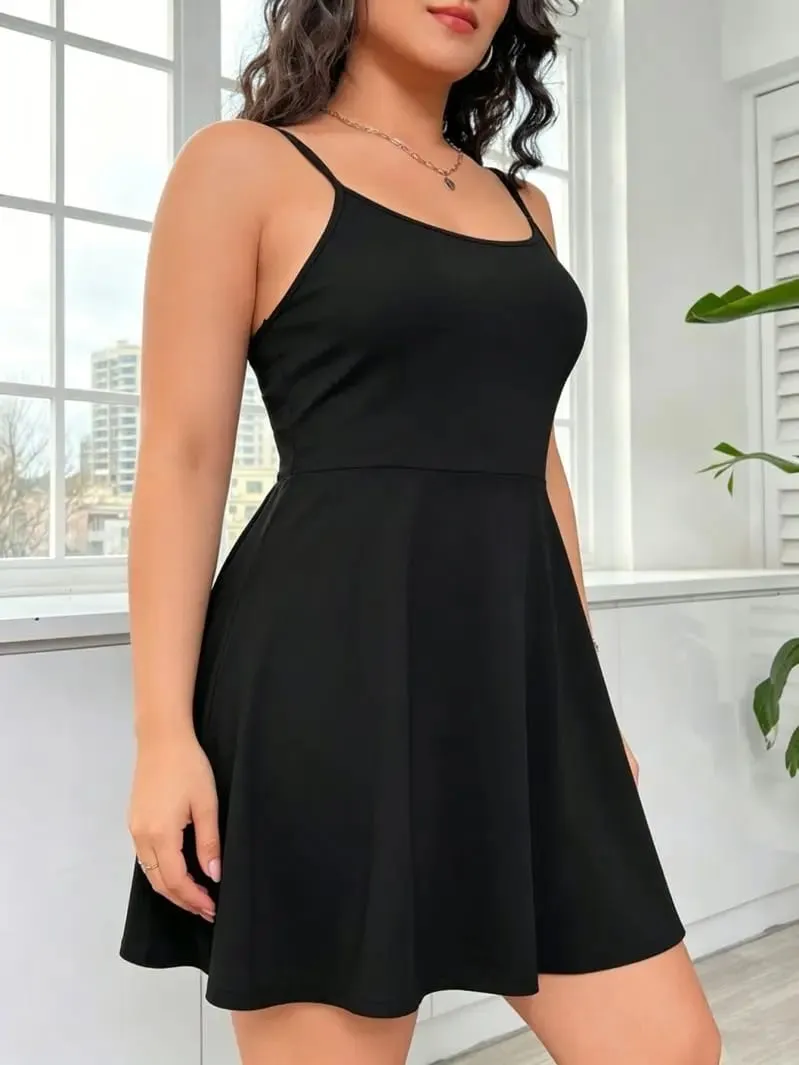 Slim Fit A-Line Fashionabla Camisole Casual Mångsidig kort kjol Enkel Eleganta damkläder