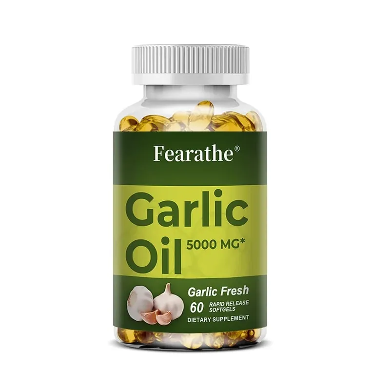 Organic Garlic Extract Capsule for Cardiovascular Health Detox Support Immune Nutrition Supplement