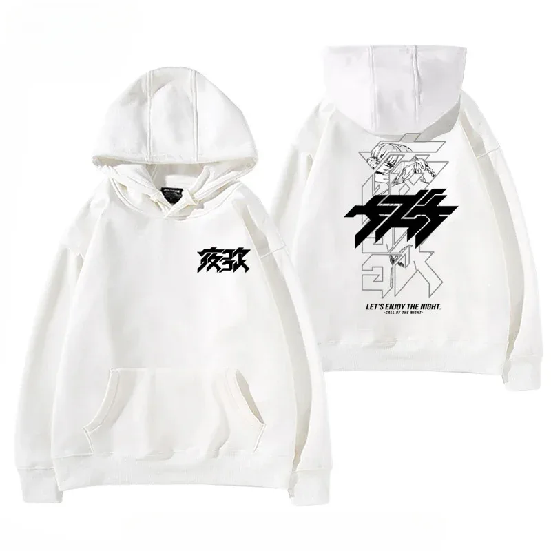 Y2K Anime CALL OF THE NIGHT Nazuna Nanakusa Funny Hoodie Hip Hop Graphic Sweatshirts Poleron Hombre Streetwear Harajuku Tracksui