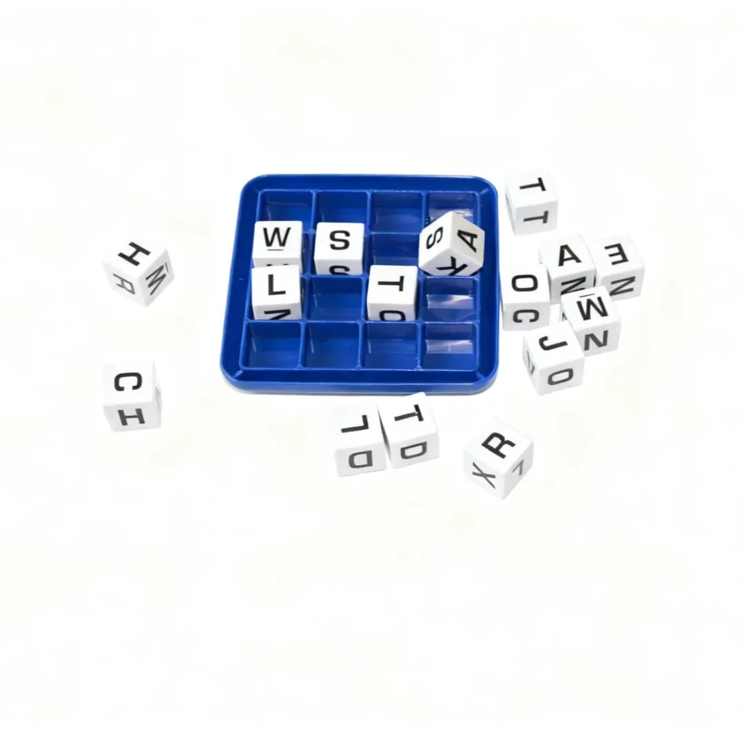 "Boggle: the Fast-Paced 3-Minute Word Search Dice Game" Word Spelling Game Dice Spelling Game Letter Puzzle Interactive Board Game Ideal for Parties Perfect as a Holiday Gift.
