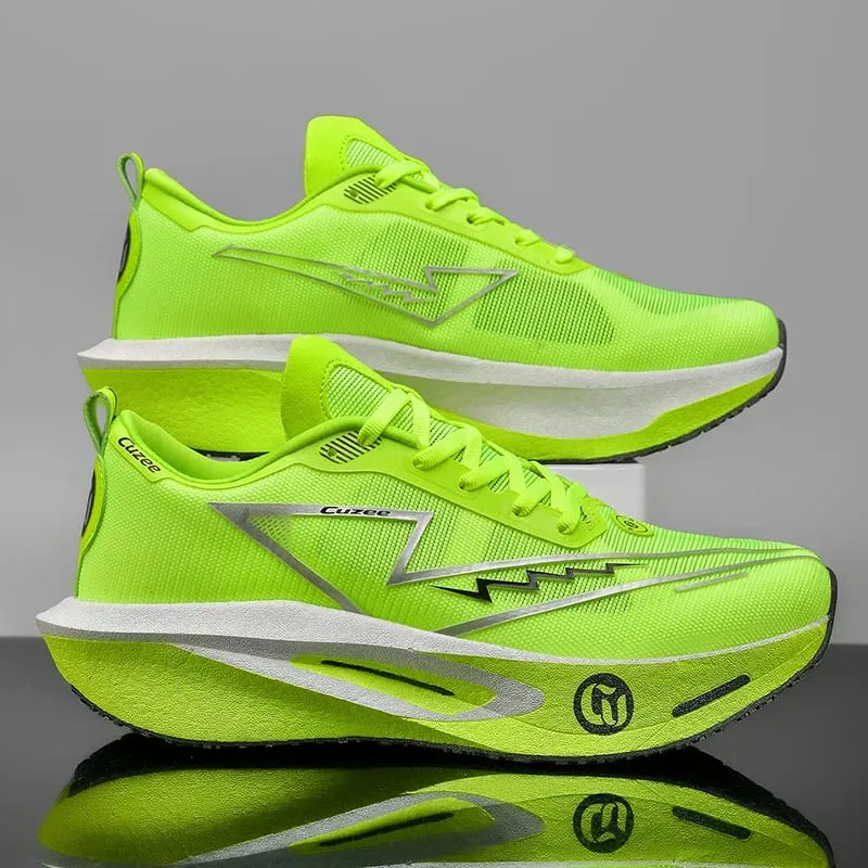 Unisex Athletic Marathon Sneakers Casual Men Speciality Training Race Sports Carbon Board Lightweight Comfortable Running Shoes