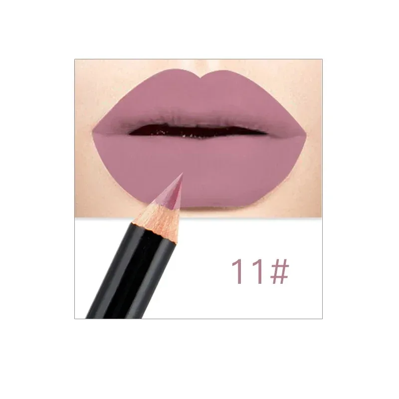 12 Colors Brand Lip Pencils Matte Lipliner Pencil Waterproof Makeup Lips 2020 Matte Lipstick Lip Liner Pen Smooth Nude Cosmetics