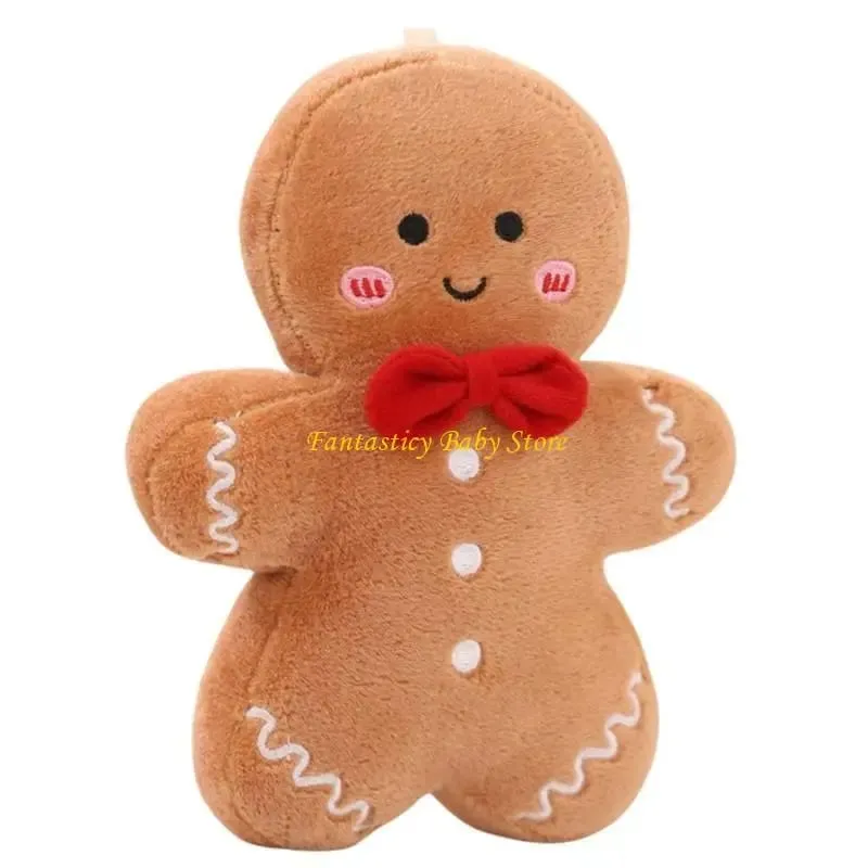 J6BE Dessert Stuffed Plush Pillow for Christmas Decoration Festive Room