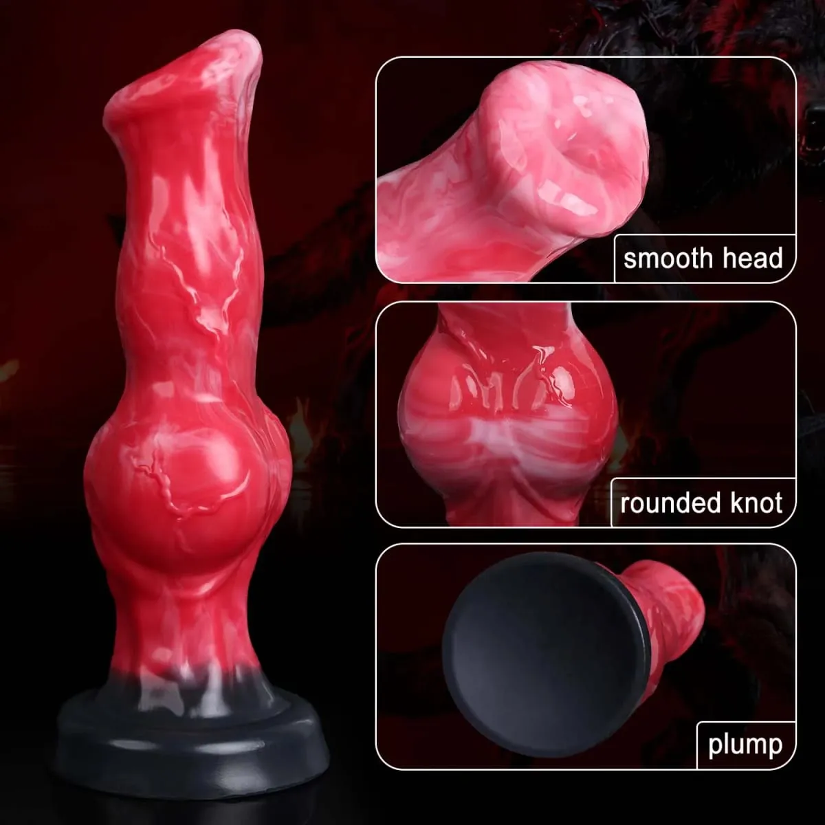 Monster Dog Knot anal dildo silicone dog knot dildo for women with strong suction cup for men and women Adult Sex Toys products