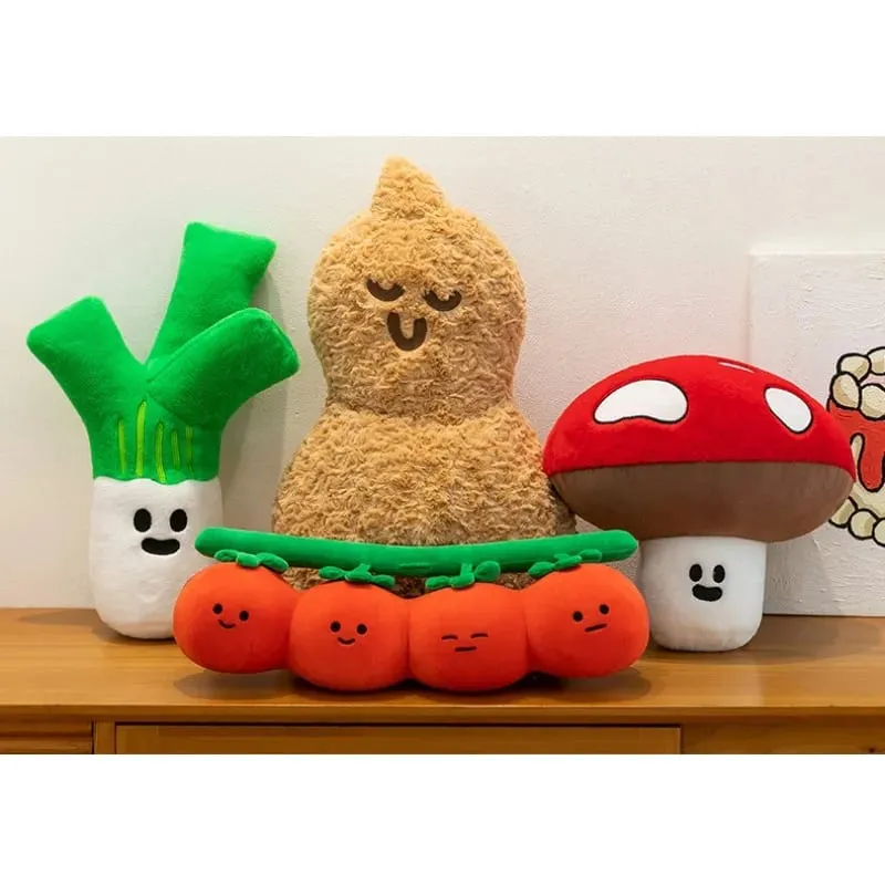 New fun tomato plush toy cute tomato doll for children's leg throw pillow large doll — image 4