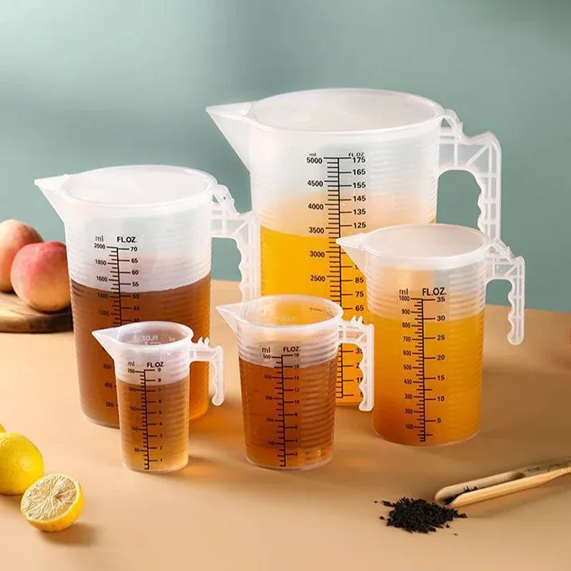Misurino in plastica addensata da 100-5000 ml con bilancia Misurino per uso alimentare Misurino sperimentale Bicchiere in plastica