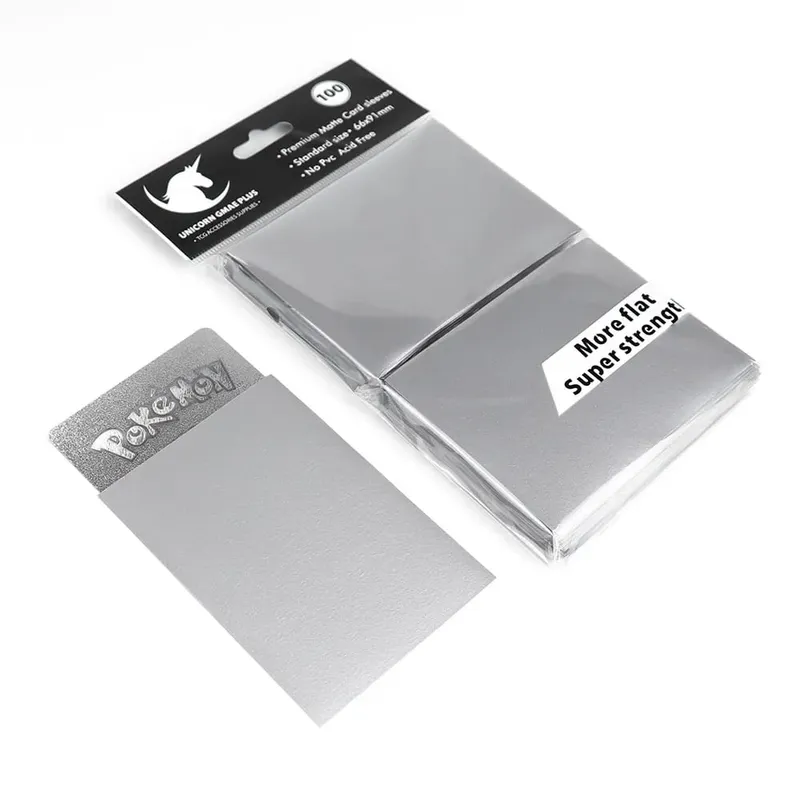 100pcs 2.5"x3.5" Premium Trading Card Sleeves 66x91mm Standard Sized Board Game Cards for MTG Magic Gathering Lorcana Game Card