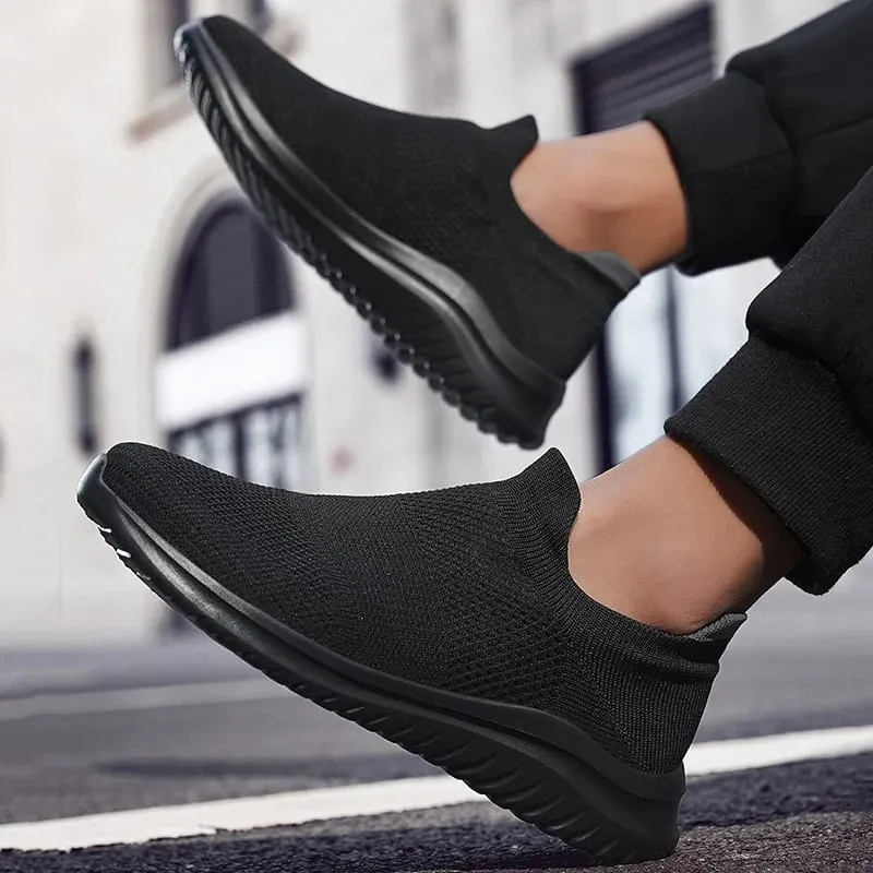 Vanmie Men Sneakers Men Shoes Casual Breathable Summer Mesh Sneakers Lightweight Slip-on Sneakers Shoes for Male