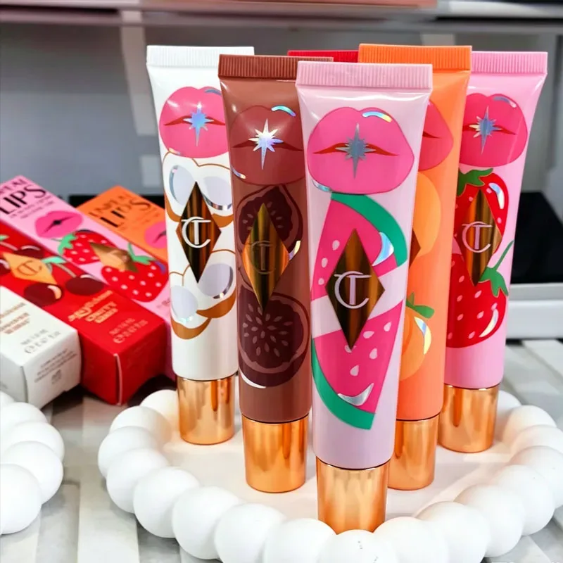 Mewah CT Multicolored Water Light Lip Gloss Last Hydrating Lip Balm berbentuk hati Berus Bibir Petua&Jeli Lip Gloss Hadiah Mekap