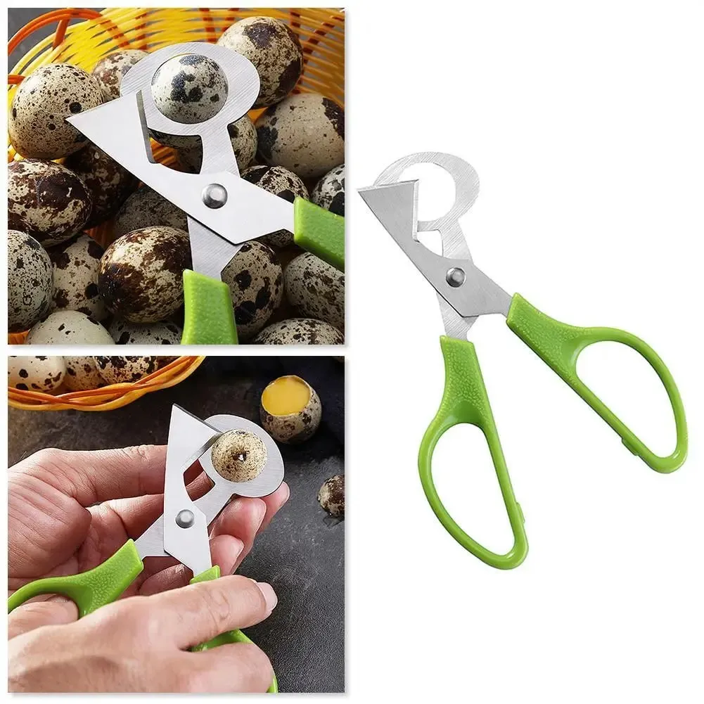 1-20PCS Stainless Steel Quail Egg Scissors Egg Shell Cutter Opener - High Quality Steel Blades Brand New Durable Egg Slicer Tool