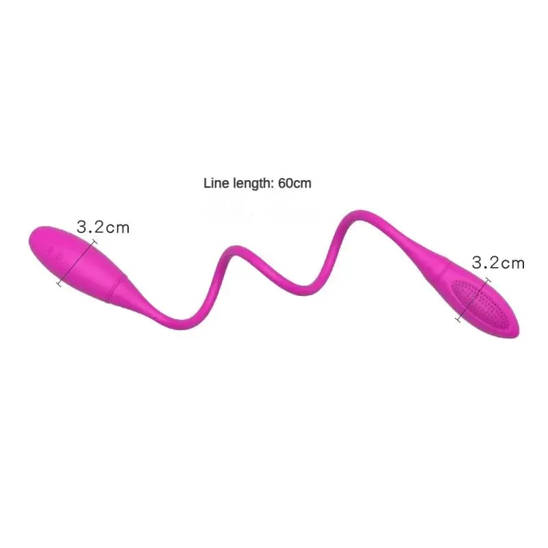 Anal Vibrator Dubbel Dildo Sexleksaker Klitoris Stimulator Butt Plug Vibrerande Ägg Uppladdningsbar Vuxen Masturbator 18 för kvinnor