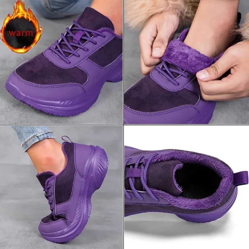 Scarpe da ginnastica invernali da uomo Wide Head unisex a piedi nudi comode scarpe casual calde di grandi dimensioni scarpe da trekking antiscivolo scarpe minimaliste