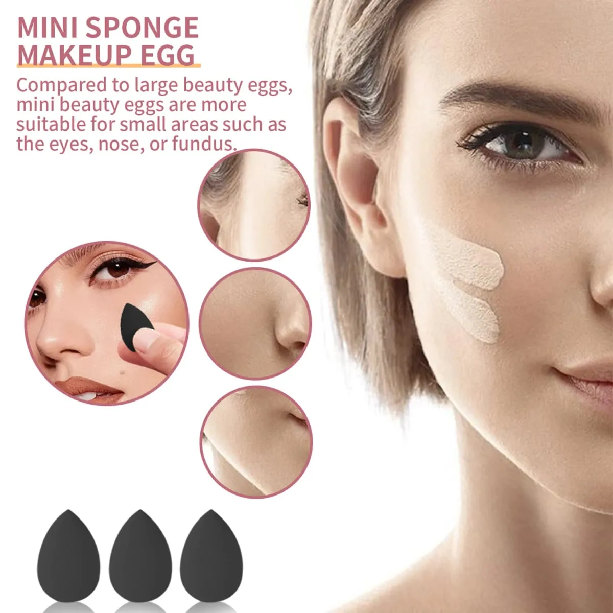 37Pcs Makeup Tool Kit 20Pcs Makeup Brushes With Hairband Wristband Powder Puff Facial Sponge