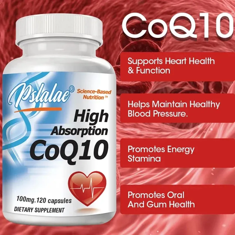 High Absorption Coenzyme Q10 - Promote Cardiovascular Health and Heart Health Provide Energy Antioxidant