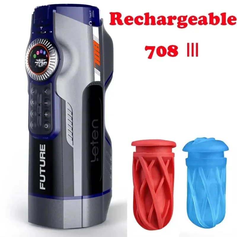 Leten Sex Machine Automatic Heated Piston Electric Sucking Stroker Male Masturbator Telescopic Vagina Pussy Masturbation Cup