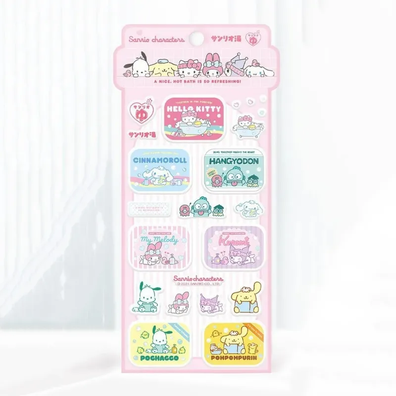 Genuine Sanrio 3D Foam Stickers Cartoon Hello Kitty Kuromi Melody Toy Decal For Scrapbook Water Mug Phones Planners Decor Decals
