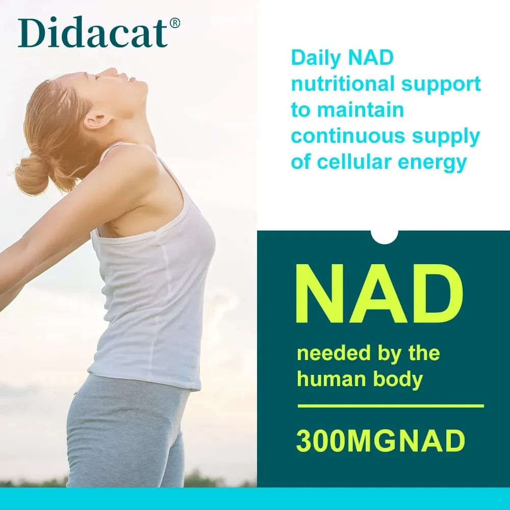 NAD + Resveratrol - Anti-aging Helps Boost Energy Promotes Cell and Skin Health Neuroprotection and Sleep Improvement