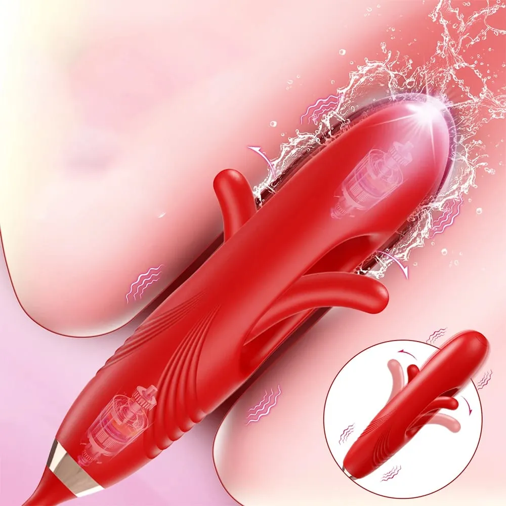 Tongue Licking Clit Vibrator Mouth Biting Sex Toy for Women Blowjob Simulation Nipple Clitoris Stimulator Female Masturbator
