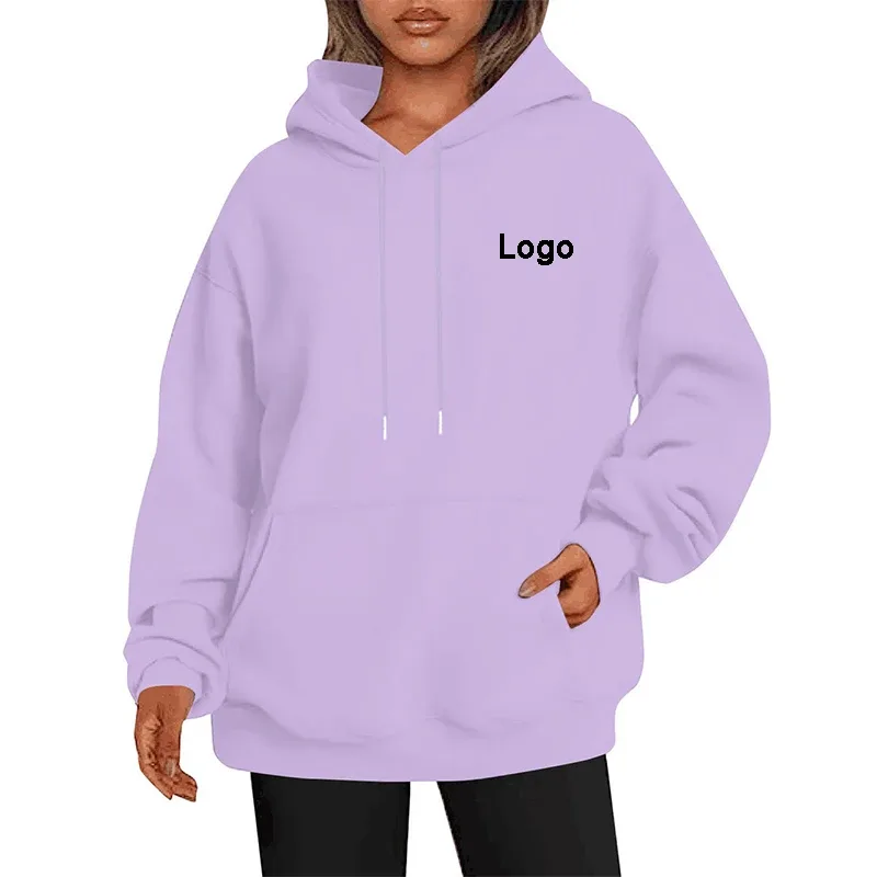 Customized Oversize Hoodies Women Fashion Printed Loose Long Sleeve Shoulder Drop Cuff Sweathsirts Streetwear Pullovers Sudadera