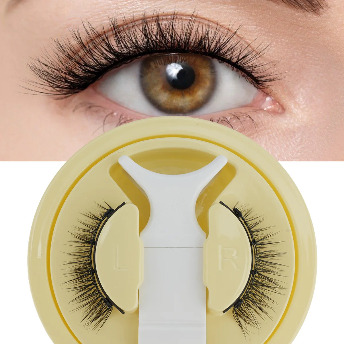 1 Set Magnetic Eyelashes Reusable Cat Eye Magnetic Lash Cosplay Sensitive Eye Friendly Natural Curler False Lashes Make Up Tool