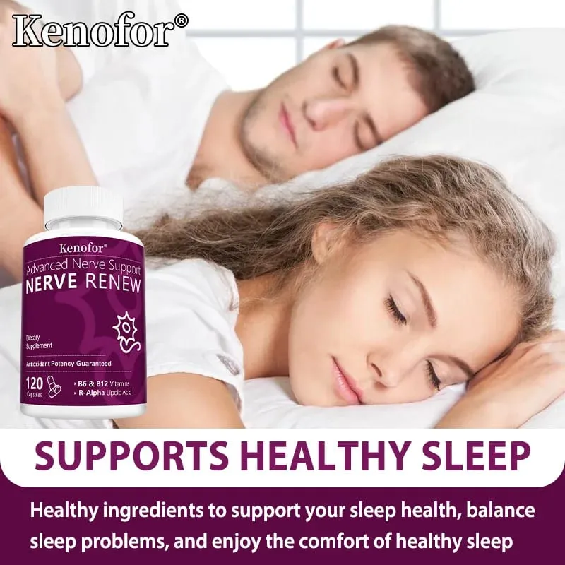 Nerve Renew Advanced Nerve Support - 300mg R-Alpha Lipoic Acid - Supports Brain Skin Nervous System Health and Antioxidants