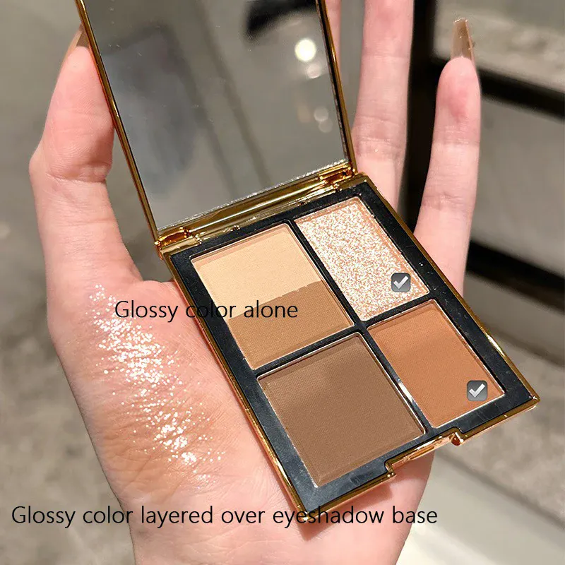 Versatile 5-Color Magic Eyeshadow Palette Brown Tones Matte Shimmer Finish Long-Lasting Eye Makeup Kit for All Ages
