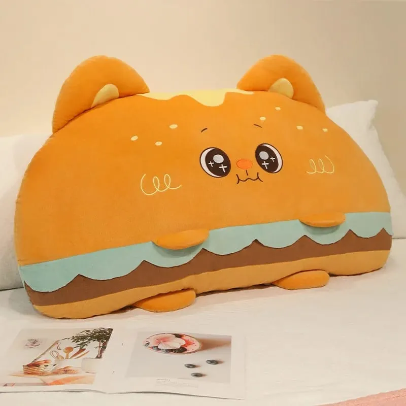 Hamburger Plush Cushion 58/88cm Stuffed Pillow Kawaii Sofa Bed Seat Decor Cushion Adorably Home Decor Toys Birthday Gifts — image 6