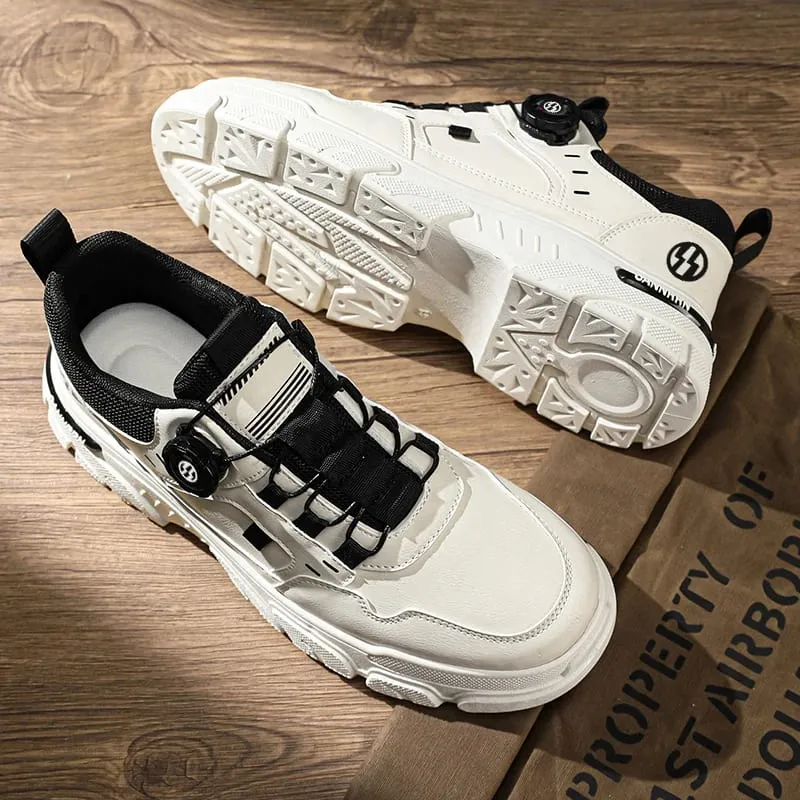 Men's casual sneakers four seasons soft-sole anti-slip breathable light outdoor racing running shoes fashion youth sports shoes