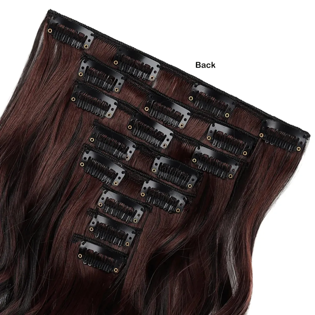Wavy Clip in Hair Extensions 50cm Matte Synthetic Hair Pieces For Women Daily Party Hairstyle